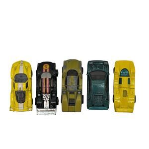 Vintage Mattel Racing Car Hot wheels Multiple Die-cast Model Lot of 5